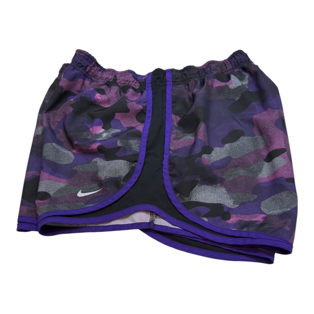 Nike Women's Athletic Shorts - Purple Camo BOX38